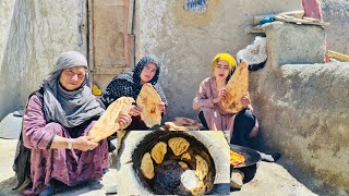 Rural Daily Life, Bamyan Locals make bread 'Afghani Naan' an inherited tradition from 2000 years ago