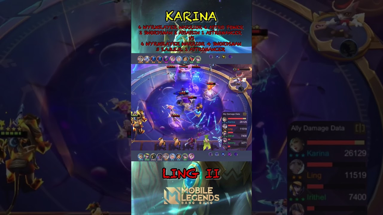 KARINA TITAN WYRMSLAYER WARRIOR ATTACK SPEED ~ MAGIC CHESS MOBILE LEGENDS 