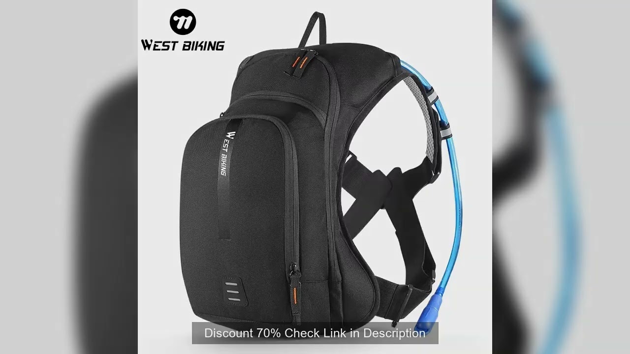WEST BIKING 10L Ultralight Cycling Backpack Ergonomic Strap MTB Road Bicycle Bag With Water Bag Outd