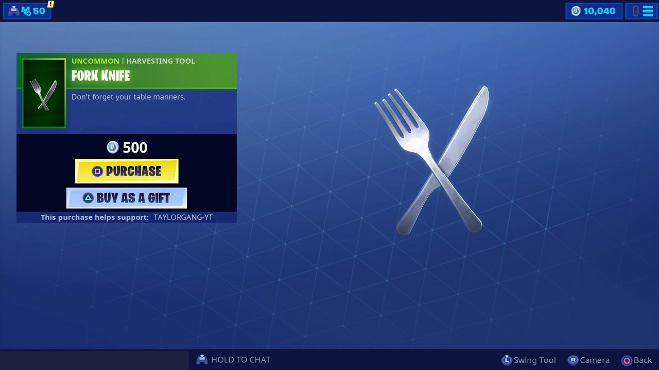 Fortnite Item Shop *New* FORK KNIFE Harvesting Tool! BACKSTROKE is Back! (June 14)