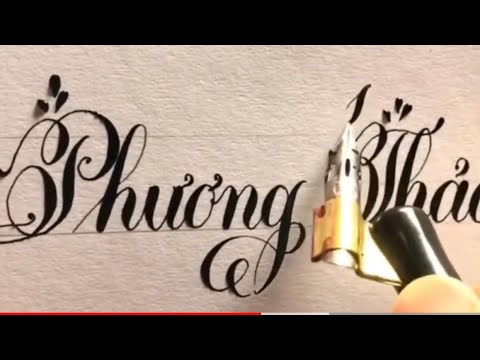 Video Sáng tạo cùng chữ viết tay với bút quản chấm mực -... - youtube
