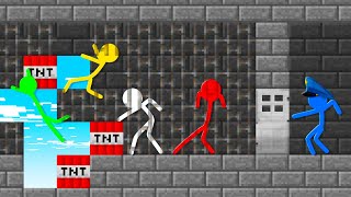 Stickman VS Minecraft: Prison Escape 2 - AVM Shorts Animation