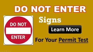 Do Not Enter Sign: Learn More for US Driving License Permit Practice Test