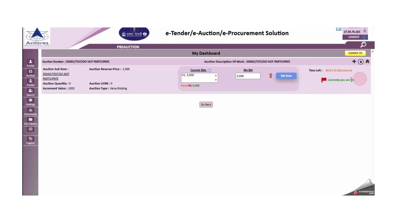Pbeauction bidding process 