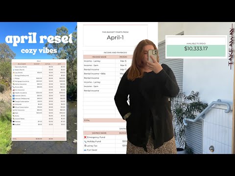 april monthly reset 💰🍂 | cosy reset after travel, books from march, job update and finance