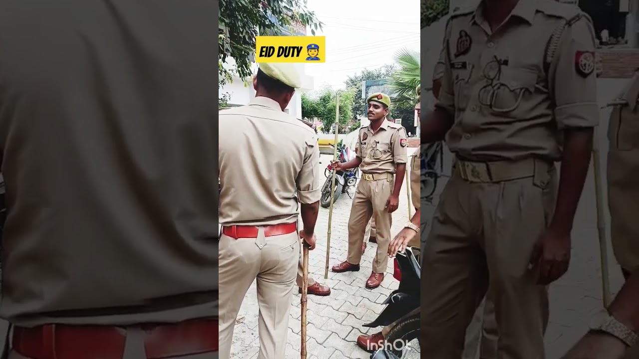 police 👮sub inspector's Eid duty 