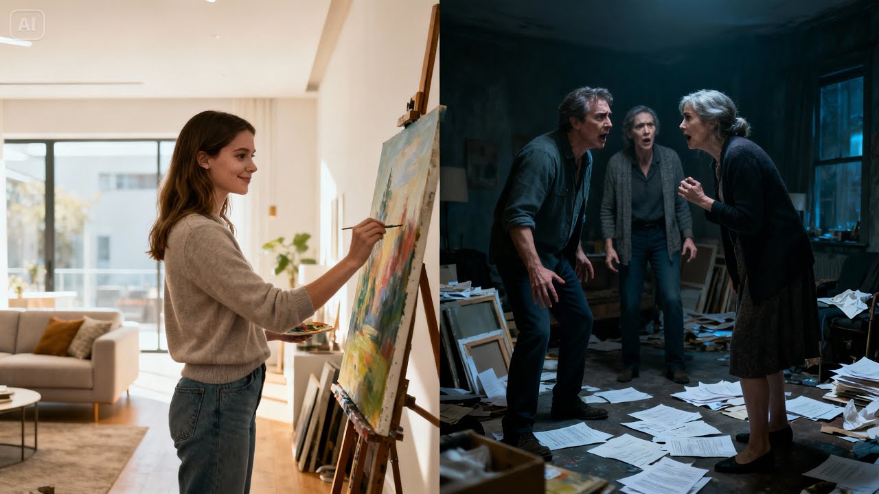 My Parents Left Me A 'Worthless' Painting, But When I Found Hidden Numbers Behind It