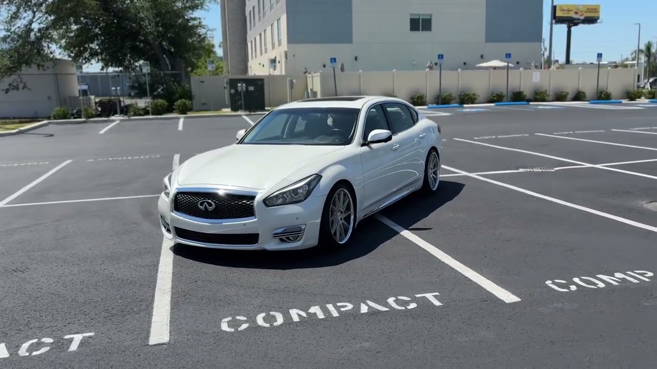Infiniti q70L lowered on bc coilovers