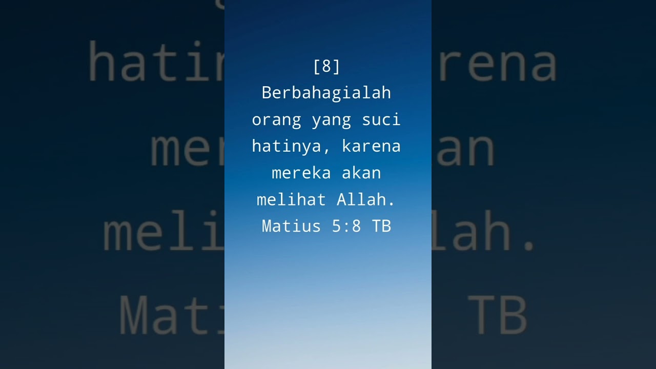 AUDIO ALKITAB MATIUS 5:8 || Firman Tuhan-Cerita Alkitab 