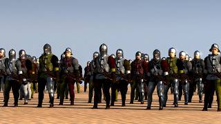 1,400 Spanish Order Knights Vs 2,600 Sicily Bowman | Total War Attila | Medieval Kingdom 1212AD