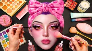 ASMR Makeup on Mannequin🎭 (No Talking) screenshot 4