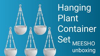 Affordable 7"inch Hanging Pots with Chain⛓️|| Plant Container Set || Home Decor@uniquegirlruby5185
