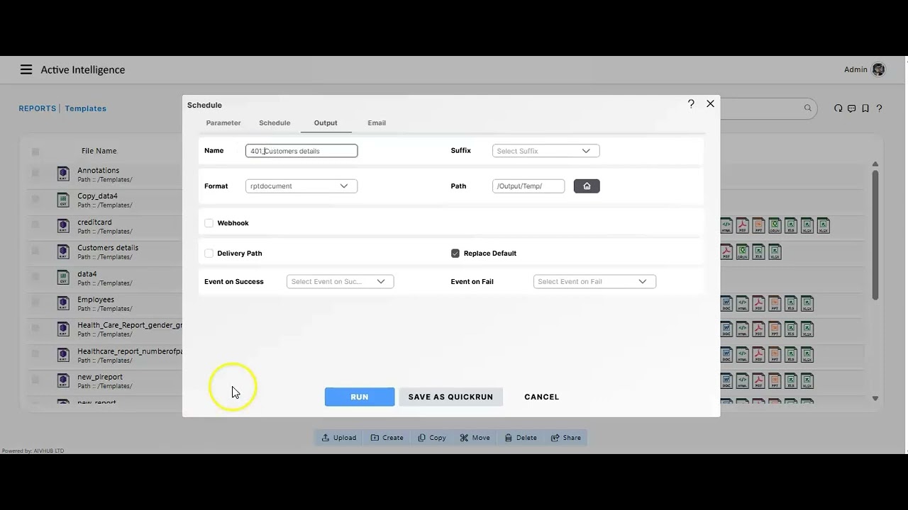 How to Schedule Reports by Event in AIV | Event-Based Report Automation ...
