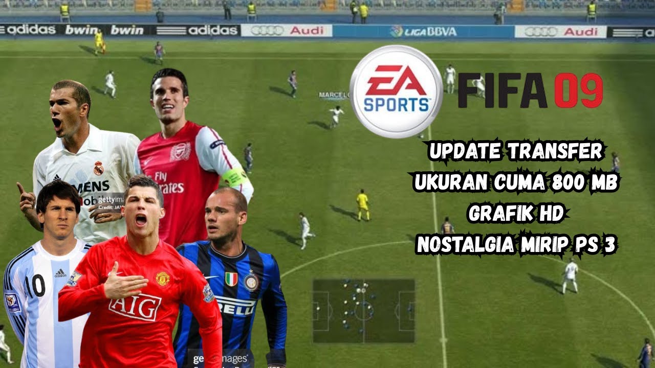 NOSTALGIA PARAH‼️ FIFA 09 MOBILE ANDROID | GRAFIK HD + UKURAN KECIL! WAJIB DOWNLOAD🔥