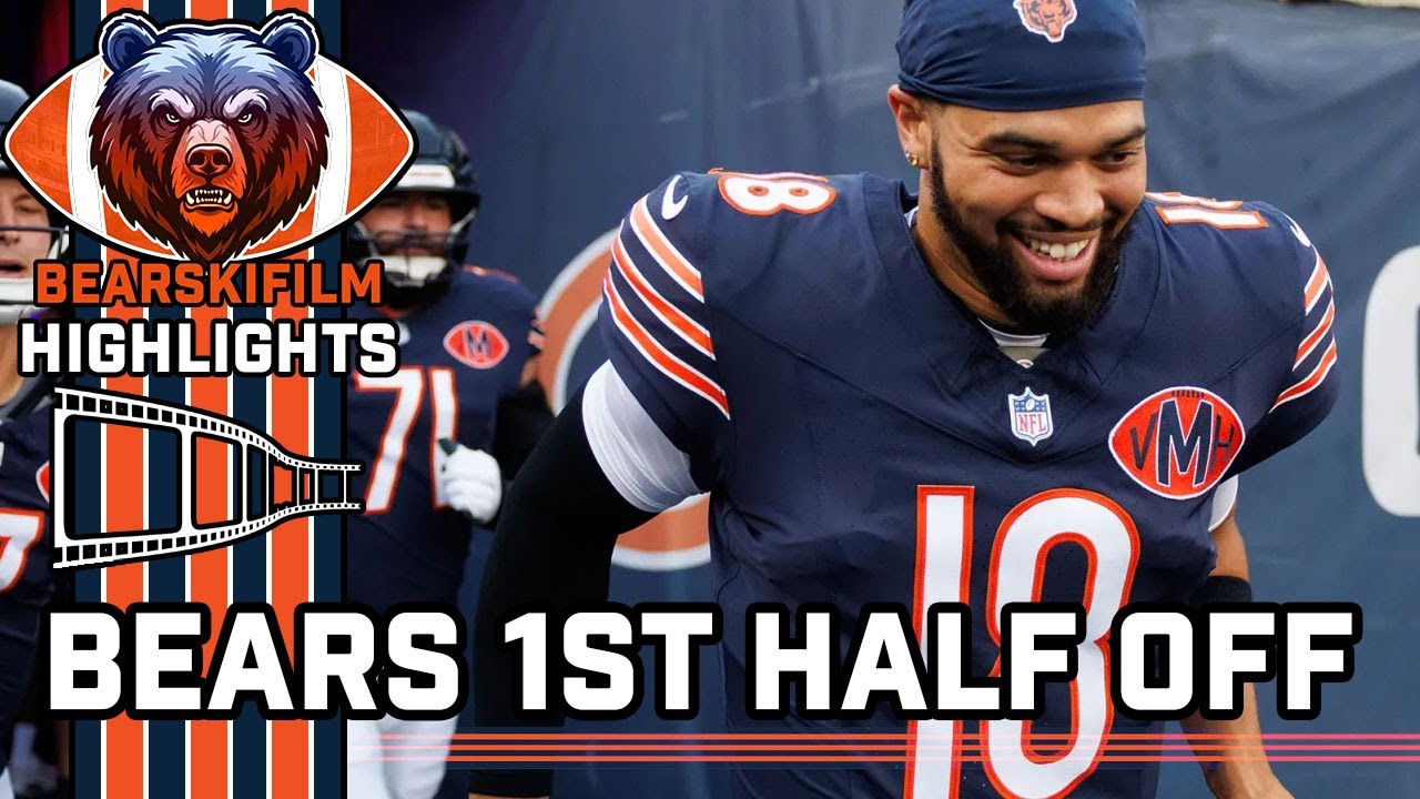 Chicago Bears Offense Highlights Every Snap vs Minnesota Vikings- 1st half only Week 1 2025