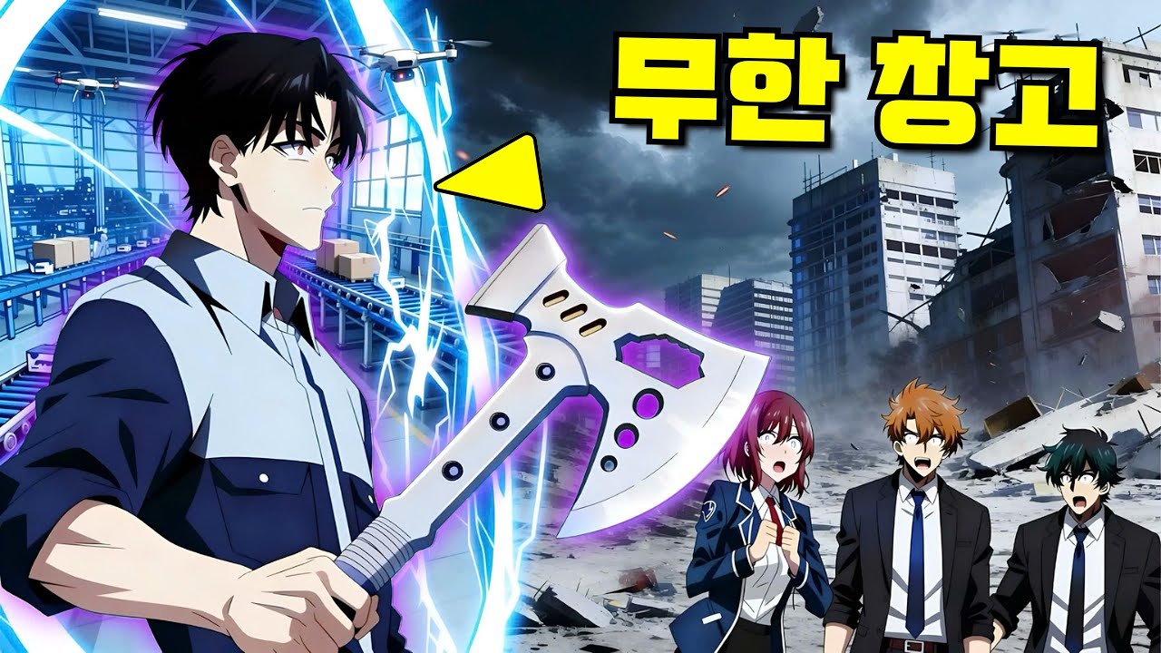 그는 무한 창고로 모든 것을 저장하며 도시도 보관한다 - 만화 요약