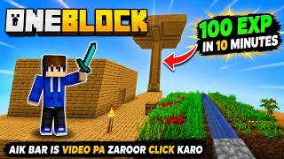 We Made ULTIMATE Mob EXP Farm in ONE BLOCK....