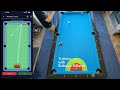 Bullseye Billiards Training Session Rails Shot 154