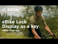 eBike Lock: Display as a key | eBike Flow app