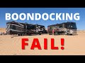 Boondocking Fail! / RVing with Friends! (Lone Rock Beach and Page AZ) (Full Time RV)