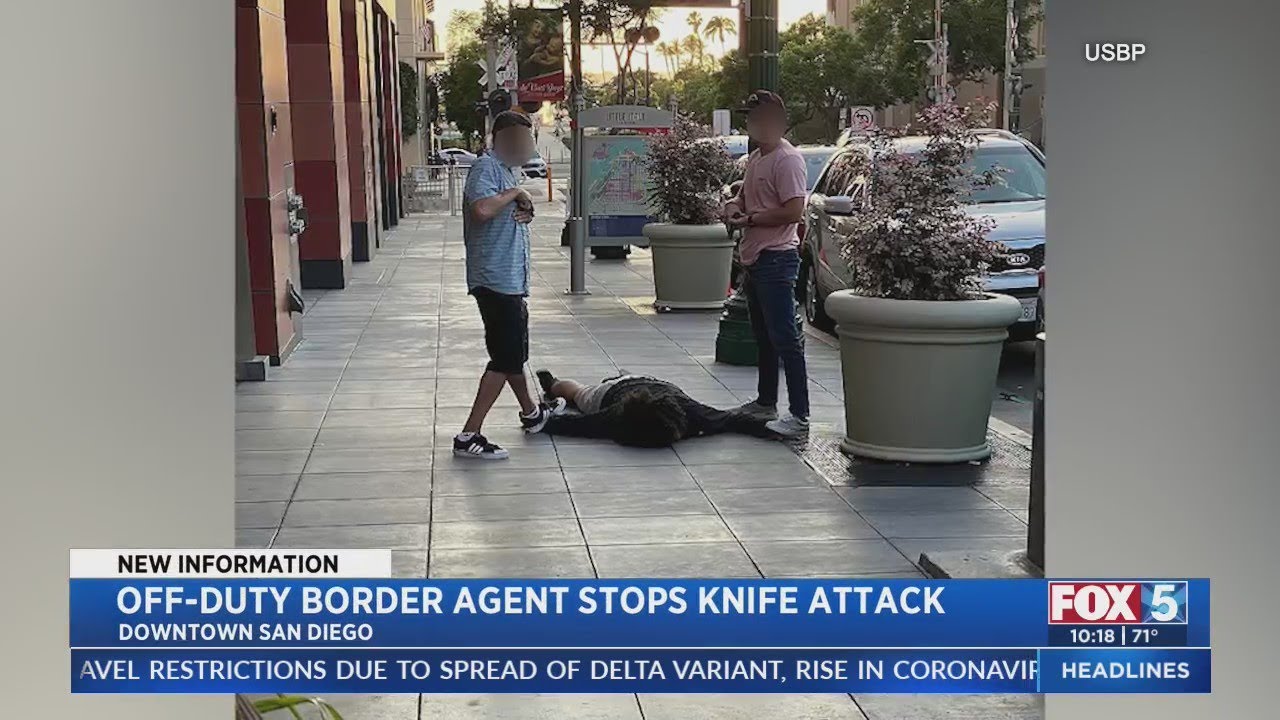 Off-Duty Border Patrol Agent Stops Knife-Wielding Suspect