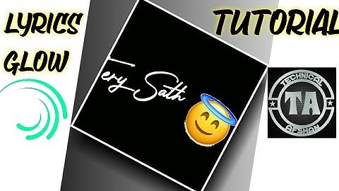 How To Create Lyrics Glow Text Status In Alight Motion||Trending Status Kesy Bnaye||Technical Afshan