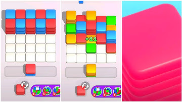 Hexa Stack N Sort Gameplay 13 , Android Games ios Walkthrough Simulator Think Brain Puzzle