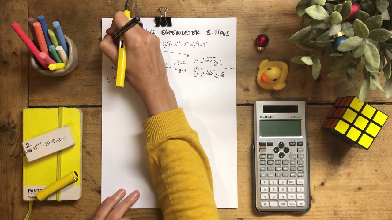 Exponenciális egyenletek 3. típus