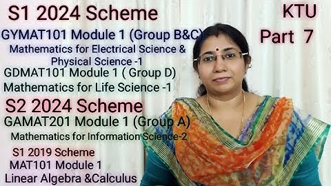 Eigen Values ​​& Eigen Vectors |GYMAT101|GDMAT101|Module 1| MAT101 |S1|GAMAT101 S2 |Part 5