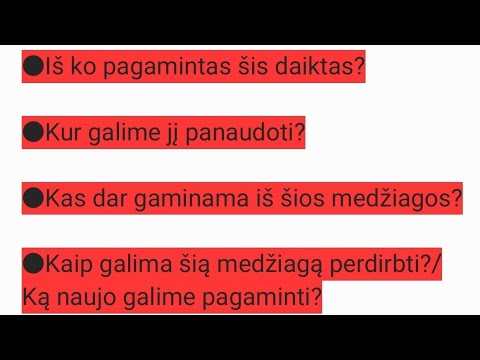 Video: Iš ko pagaminti pikaliukai?