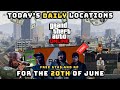 GTA: Online. • Today's Shipwreck, Gun Van, Street Dealers, LS Tags & Weed Bag locations. • June 20th