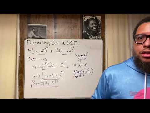 Factoring When the GCF is a Binomial itself...😎🤓📚🔢🏧