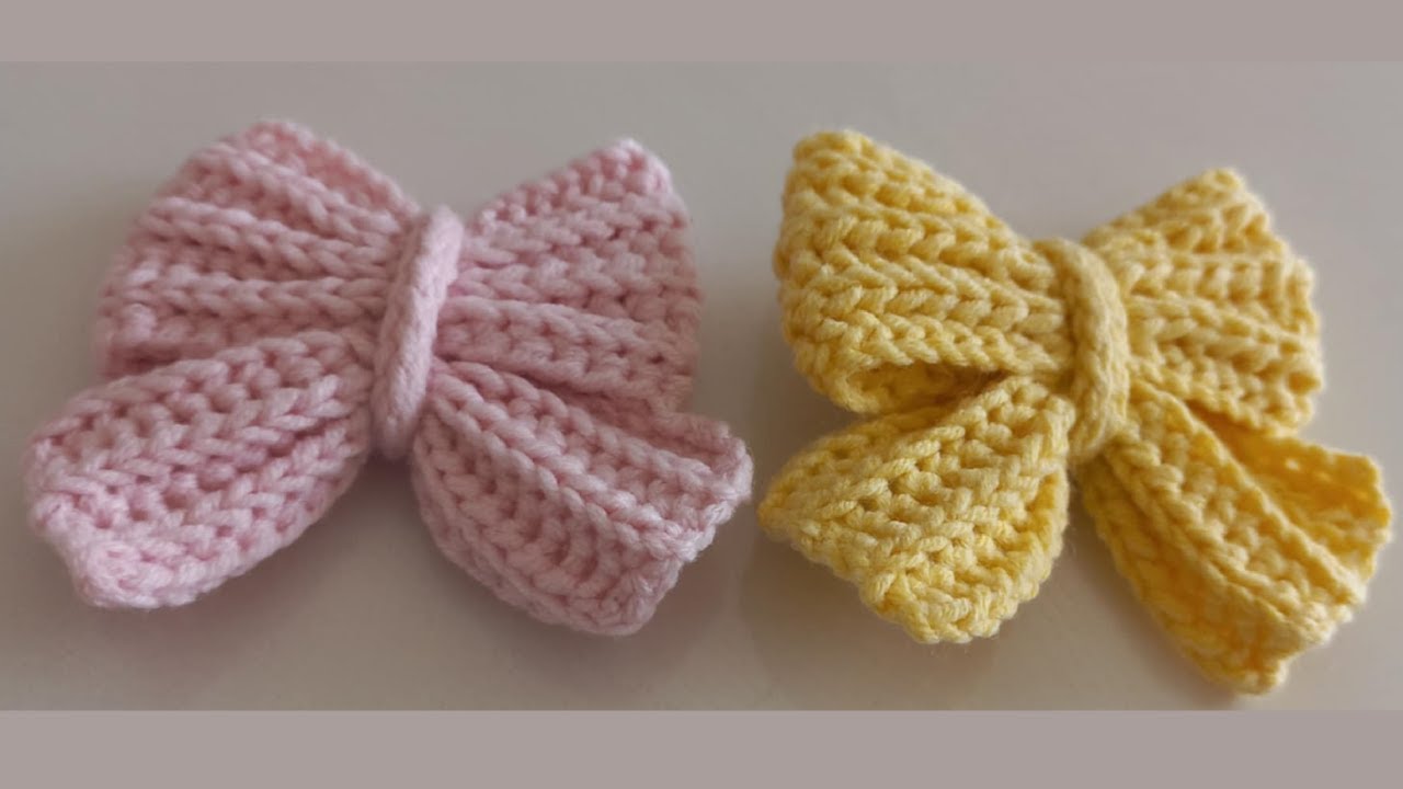 Nœud papillon , accessoire  cheveux et vêtements au crochet