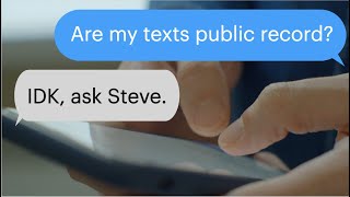 Are Texts Public Records