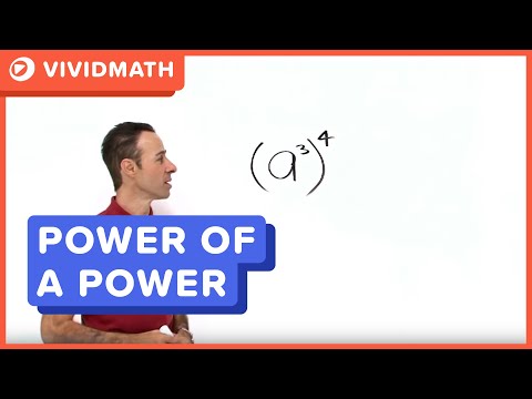 Exponents: Power of a Power - VividMath.com