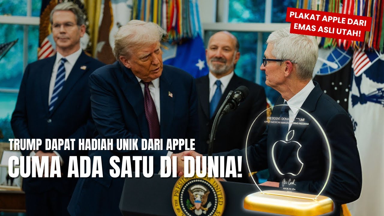 Apple Beri Hadiah Istimewa untuk Donald Trump, Nilainya Bikin Takjub!