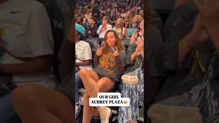 Aubrey Plaza Attends New York Liberty Game Wnba Womens Basketball