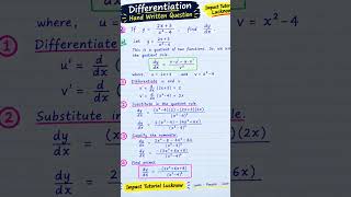 Full Differentiation # #maths #tutorial #exam #impact #education #explore #nonfollowers Update