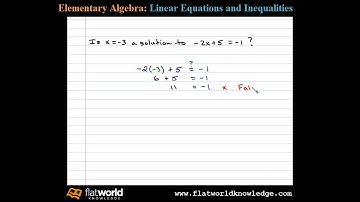 Linear Equation Solution - Algebra - fwk - TryThis02-0301