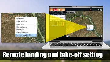 Remote landing and take-off setting on LAUNCH GCS