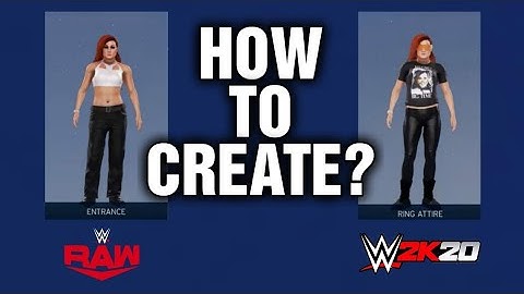 How To Create These Two Attires of The Man Becky Lynch! WWE 2K20