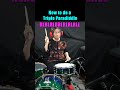 How to do a Triple Paradiddle rudiments ルーディメンツのトリプルパラディドルのやり方 #drums #drumlessons #rudiments