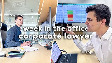 A Week in My Life as a Corporate Lawyer in London (£150k+ salary)