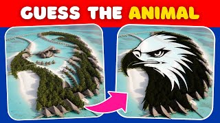 Guess the Hidden Animal by ILLUSION 🐶🐵🐈 Easy, Medium, Hard levels Quiz 🐅🌿