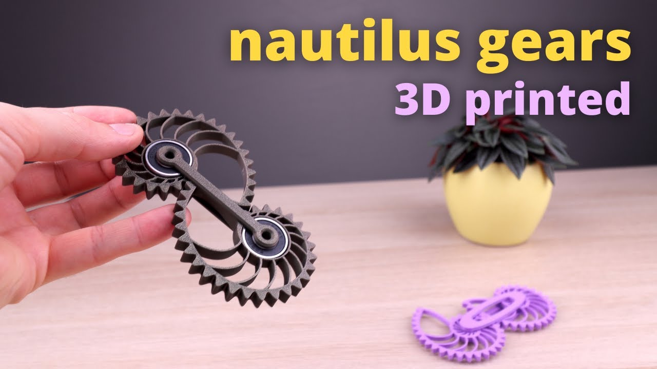 3D Printed Nautilus Gear Spinner - Youtube