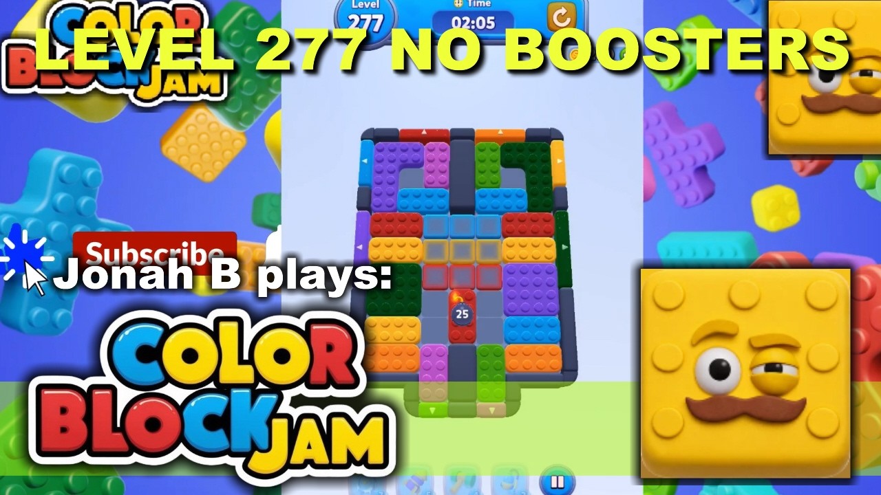 Color Block Jam Level 277 No Boosters - YouTube