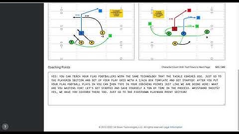 FirstDown PlayBook PlayGrid Is For Flag Football Too!