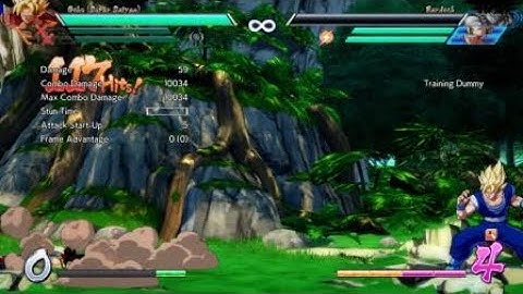 DBFZ - Bardock corner 2H sparking TOD combo (Bardock 18 SSJ Goku 1 bar start)