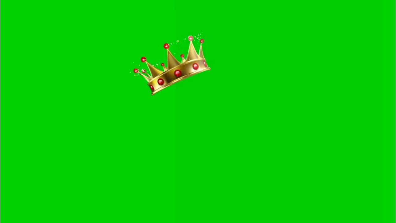 Фото короны на зеленом фоне King Crown Green Screen King Birthday Template Green Screen - YouTube