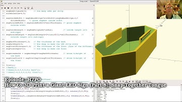 How to 3D Print a Giant LED Sign (Part 8): Snap-Together Tongue